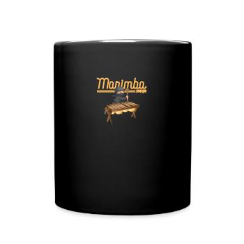 Drôle de cadeau de percussion Marimba Ninja Marching Band - Mug uni - noir - Devant