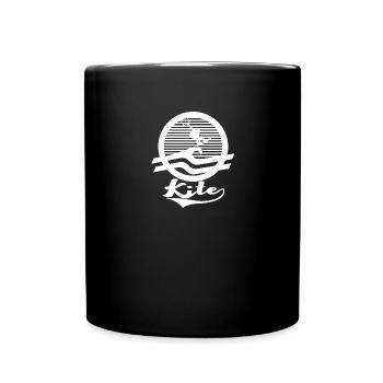Kite Logo retro - Tasse einfarbig - Schwarz - Vorne