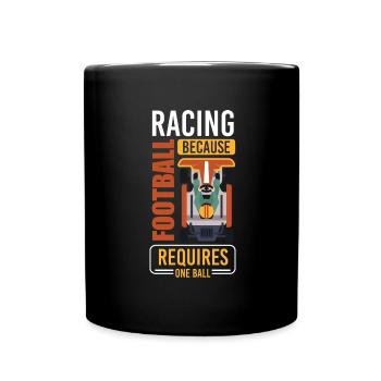 Kart de sport automobile karting - Mug uni - noir - Devant
