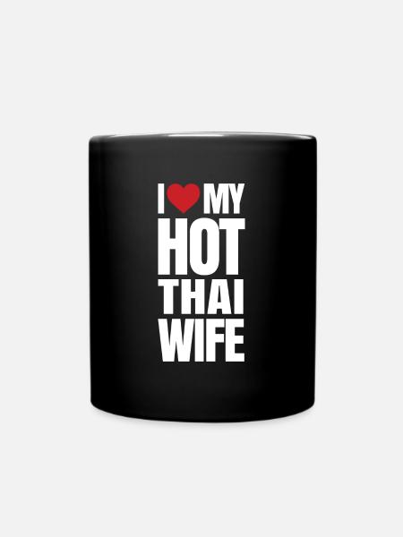 Thailand - Tasse einfarbig - Schwarz