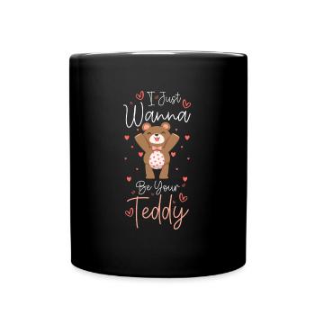 Bear Baby Family Stuffed Animal - Full Colour Mug - black - Front