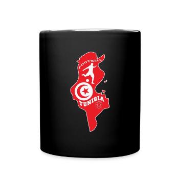Tunesien Fußball Mannschaft Meisterschaft - Tasse einfarbig - Schwarz - Vorne