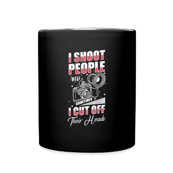 Fotograf Fotografin Bild - Tasse einfarbig - Schwarz - Vorne