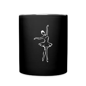 Ballerina - Tasse einfarbig - Schwarz - Vorne