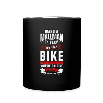 Postman Service Parcel Livreur de lettres Boîte aux lettres - Mug uni - noir - Devant