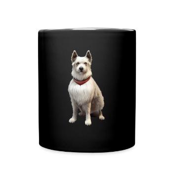 Berger Picard Hund - Berger Picard - Tasse einfarbig - Schwarz - Vorne