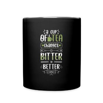 Boisson de récupération de la tasse de thé - Mug uni - noir - Devant