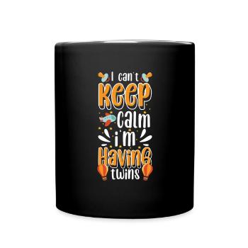 Maman bébé enceinte - Mug uni - noir - Devant