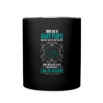 Zodiac Sign Birthday Astrology Moon - Full Colour Mug - black - Front