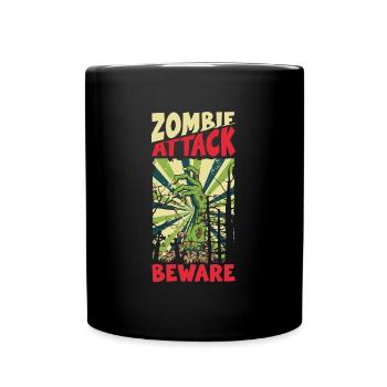 Bande dessinée de style rétro - Mug uni - noir - Devant