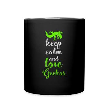 Reptiles Tropical Pet Lizard Lover - Full Colour Mug - black - Front