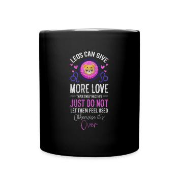 Horoskop Astrologie August Stern - Tasse einfarbig - Schwarz - Vorne