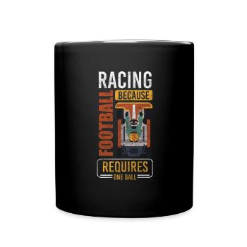 Racer Kart Track Go kart Racing - Full Colour Mug - black - Front