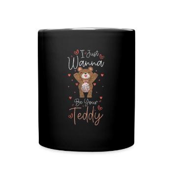 Stuffed Toy Stuffed Toy Snuggle - Full Colour Mug - black - Front