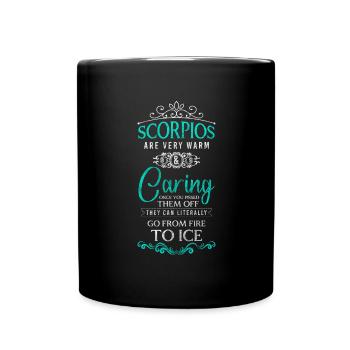 Constellation du zodiaque Scorpion - Mug uni - noir - Devant