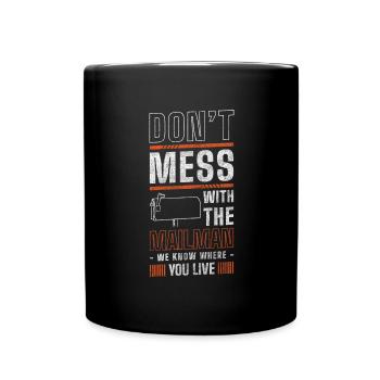 Postman Letters Postal Worker - Full Colour Mug - black - Front