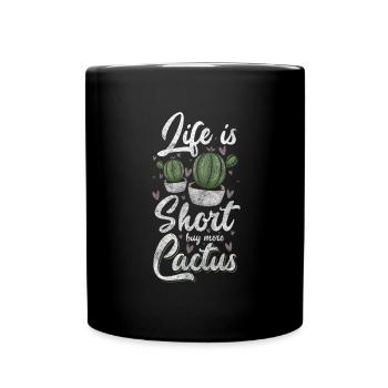Jardin de cactus épineux - Mug uni - noir - Devant