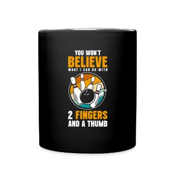 Bowling Sports Player - Full Colour Mug - black - Front