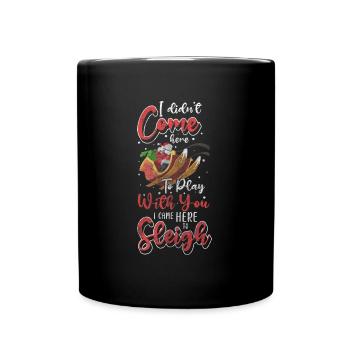 Tobogganing Snow Skiing Holidays - Full Colour Mug - black - Front