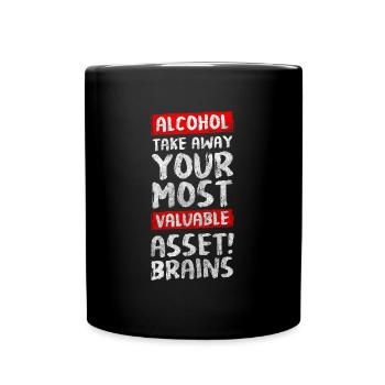 Motivation pour arrêter de boire de l’alcool - Mug uni - noir - Devant