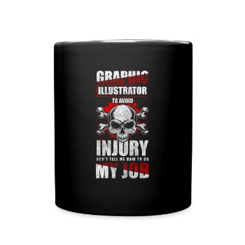 Designers, Graphistes, Peintres, Dessins - Mug uni - noir - Devant