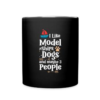 Modèle de navire Ancre de mer - Mug uni - noir - Devant