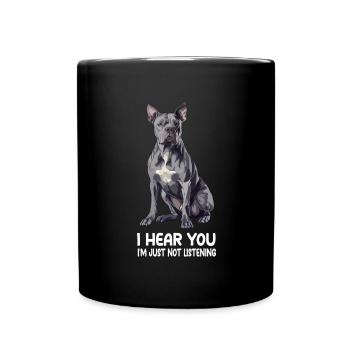 Cane Corso - Tasse einfarbig - Schwarz - Vorne
