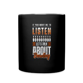 Bowling Ball Lane - Full Colour Mug - black - Front