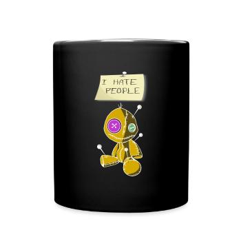 HATE PEOPLE - Tasse einfarbig - Schwarz - Vorne