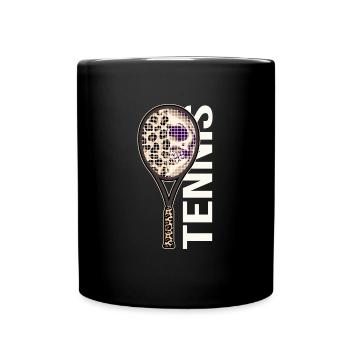 Tennis Match Ball Racket - Full Colour Mug - black - Front