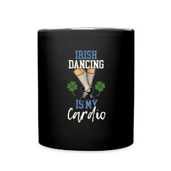 Tanzen Tänzerin Irland Schuhe St. Patrick's Day - Tasse einfarbig - Schwarz - Vorne