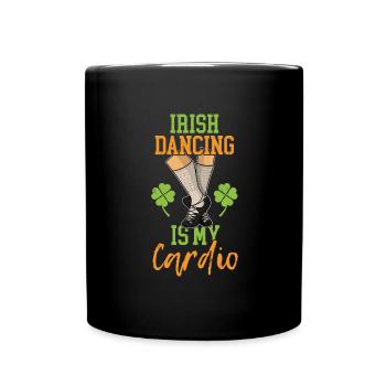 Tanzen Tänzerin Irland Schuhe St. Patrick's Day - Tasse einfarbig - Schwarz - Vorne
