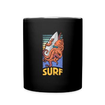 Sommer Urlaub Surfing Ozean Wassersport Brett - Tasse einfarbig - Schwarz - Vorne