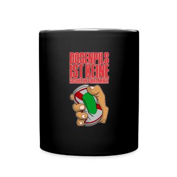 Biertrinker Saufen Alkohol Dosenbier Trinker Bier - Tasse einfarbig - Schwarz - Vorne