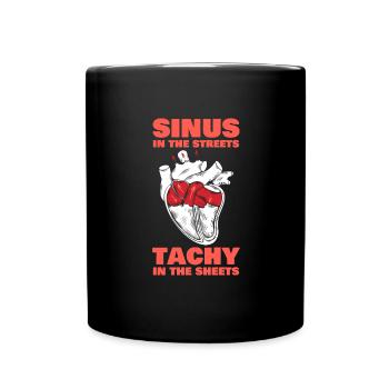 Sinus in the Streets Tachy In The Sheets - Tasse einfarbig - Schwarz - Vorne