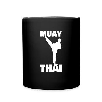 Muay Thai Boxe Kickboxing - Mug uni - noir - Devant