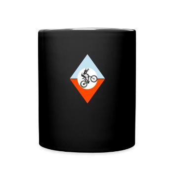 Motorcross - Tasse einfarbig - Schwarz - Vorne