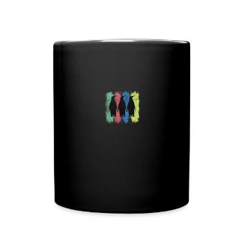 Cadeau de pingouin - Mug uni - noir - Devant
