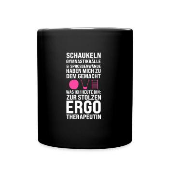 Ergotherapeutin Beruf Physiotherapeutin Geschenk - Tasse einfarbig - Schwarz - Vorne