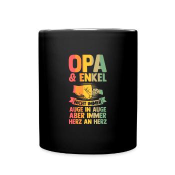 Patenonkel Patentochter Taufkind Geschenk - Tasse einfarbig - Schwarz - Vorne