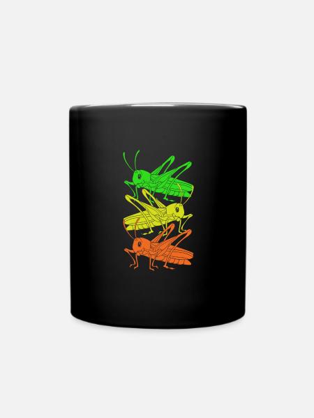 Heuschrecke - Tasse einfarbig - Schwarz