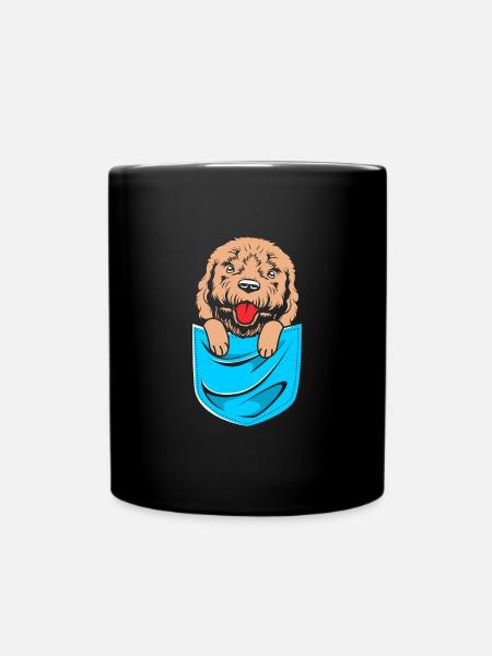Goldendoodle - Tasse einfarbig - Schwarz