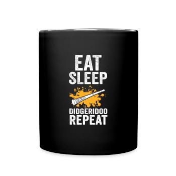 Didgeridoo Musik Didgeridoos Geschenk - Tasse einfarbig - Schwarz - Vorne