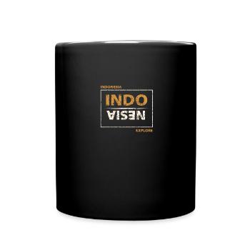 Indonesien - Tasse einfarbig - Schwarz - Vorne