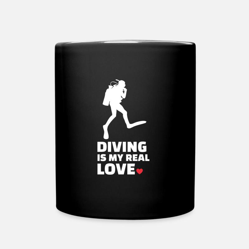 Ich Liebe Es Zu Tauchen - Tasse einfarbig - Schwarz