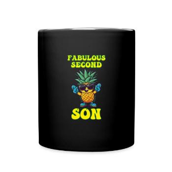 Fabuleux deuxième fils frères et sœurs plus jeunes - Mug uni - noir - Devant