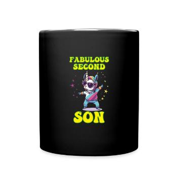 Fabuleux deuxième fils frères et sœurs plus jeunes - Mug uni - noir - Devant