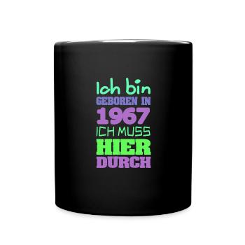 1967 - Tasse einfarbig - Schwarz - Vorne