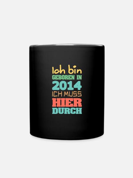 geboren 2014 - Tasse einfarbig - Schwarz