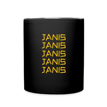 Prénom Janis - Mug uni - noir - Devant